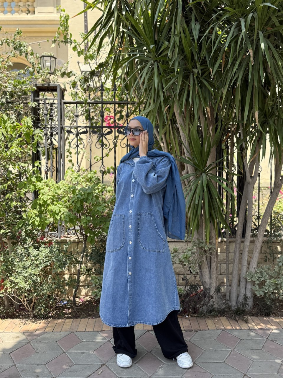 Hooded Denim Shirt